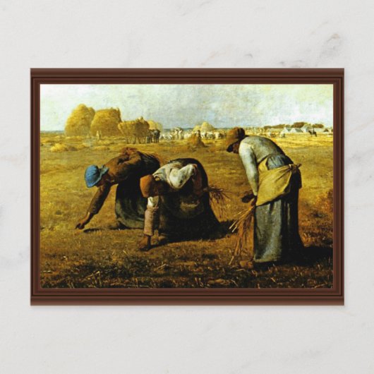 Die Gleaners, von der Mühle (beste Qualität) Postkarte (Vorderseite)