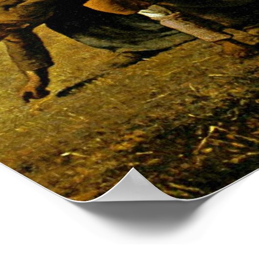 Die Gleaners von Jean-Francois Millet Poster (Ecke)