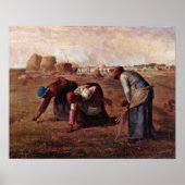 Die Gleaners von Jean-Francois Millet Poster (Vorne)