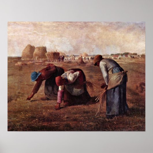 Die Gleaners von Jean-Francois Millet Poster (Vorne)
