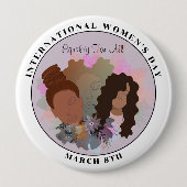 Die Gleichberechtigung aller am Internationalen Fr Button (Vorderseite)