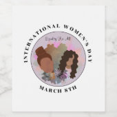 Die Gleichberechtigung aller am Internationalen Fr Weinetikett (Einzelnes Label)