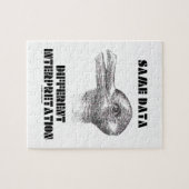 Die gleiche Daten-unterschiedliche Interpretation Puzzle (Horizontal)