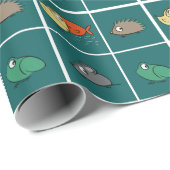 Die gleichen Augen, verschiedene Formen Geschenkpapier (Rolleneckpunkt)