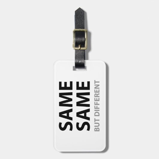 DIE GLEICHEN SELBEN aber unterschiedlich Gepäckanhänger (Vorderseite vertikal)