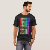 Die Gleichheit ist ein Gay Pride der amerikanische T-Shirt (Vorne ganz)