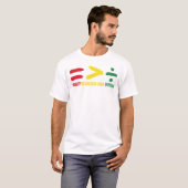 Die Gleichheit ist größer als die afrikanische Div T-Shirt (Vorne ganz)