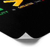 Die Gleichheit ist größer als die Mathematikgeschi Poster (Ecke)