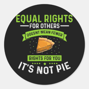 Die Gleichstellung der Geschlechter ist nicht glei Runder Aufkleber