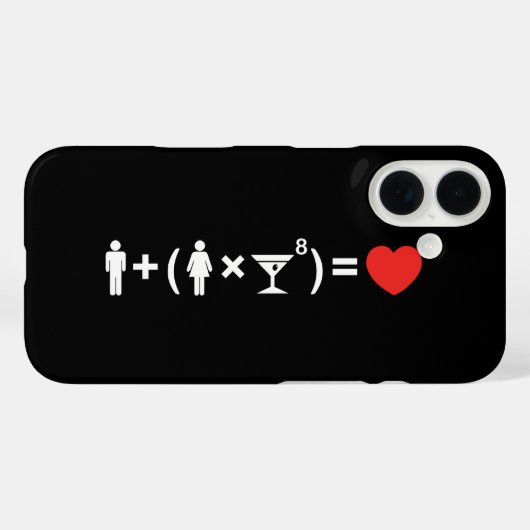 Die Gleichung der Liebe für Frauen Case-Mate iPhone Hülle (Rückseite (Horizontal))