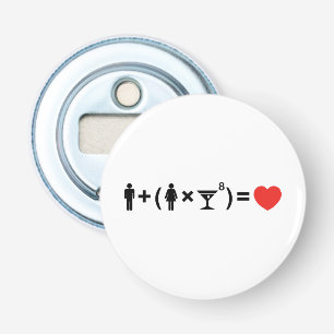 Die Gleichung der Liebe für Frauen Flaschenöffner