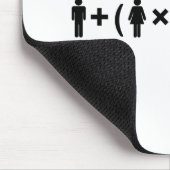 Die Gleichung der Liebe für Frauen Mousepad (Ecke)