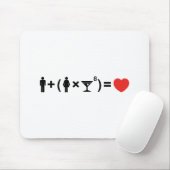 Die Gleichung der Liebe für Frauen Mousepad (Mit Mouse)