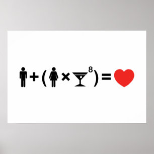 Die Gleichung der Liebe für Frauen Poster