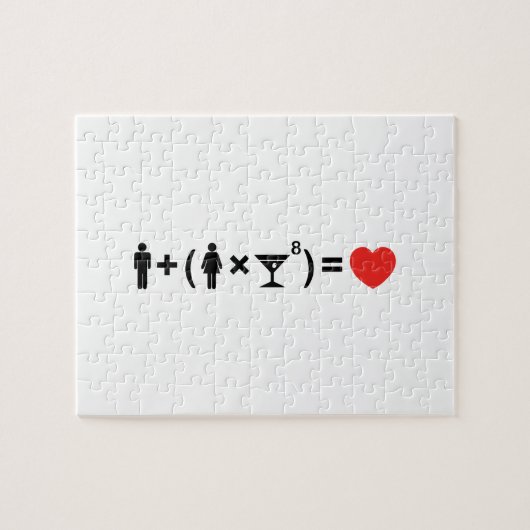Die Gleichung der Liebe für Frauen Puzzle (Horizontal)