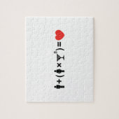 Die Gleichung der Liebe für Frauen Puzzle (Vertikal)