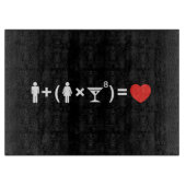 Die Gleichung der Liebe für Frauen Schneidebrett (Vorderseite)