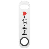 Die Gleichung der Liebe für Frauen Speed Flaschenöffner (Vorderseite)