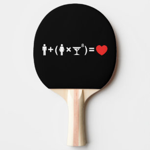 Die Gleichung der Liebe für Frauen Tischtennis Schläger