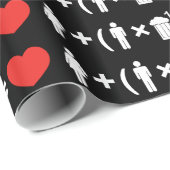 Die Gleichung der Liebe für Männer Geschenkpapier (Rolleneckpunkt)