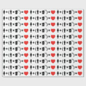 Die Gleichung der Liebe für Männer Geschenkpapier (Flach)