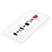 Die Gleichung der Liebe für Männer Magnet (Linke Seite)