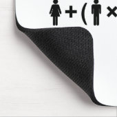 Die Gleichung der Liebe für Männer Mousepad (Ecke)