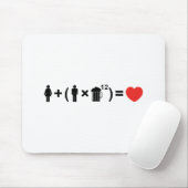 Die Gleichung der Liebe für Männer Mousepad (Mit Mouse)