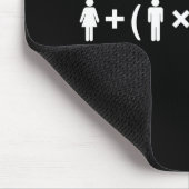 Die Gleichung der Liebe für Männer Mousepad (Ecke)