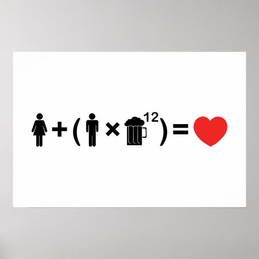 Die Gleichung der Liebe für Männer Poster (Vorne)