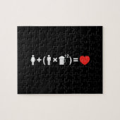 Die Gleichung der Liebe für Männer Puzzle (Horizontal)
