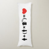 Die Gleichung der Liebe für Männer Seitenschläferkissen (Vorderseite Vertikal)