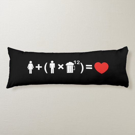 Die Gleichung der Liebe für Männer Seitenschläferkissen (Vorderseite)