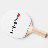 Die Gleichung der Liebe für Männer Tischtennis Schläger (Seitenansicht)