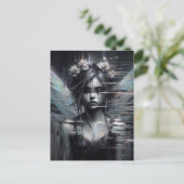Die Glitch Fairy Postkarte (Stehend Vorderseite)