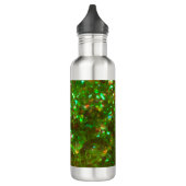 Die Glitz Glam Glitzer Grün Stahl Wasserflasche! Edelstahlflasche (Links)