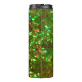 Die Glitz Glam Glitzer grün Thermal Tumbler! Thermosbecher (Rückseite)