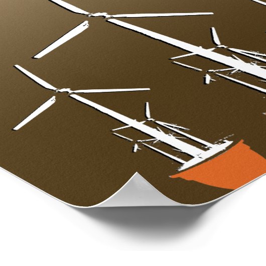 Die globale Erwärmung bedroht Schokolade - Poster (Ecke)