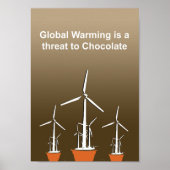 Die globale Erwärmung bedroht Schokolade - Poster (Vorne)