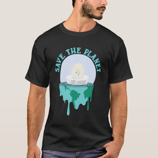 Die globale Erwärmung des Eisbären Rette T-Shirt (Vorderseite)