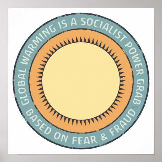 Die globale Erwärmung ist Propaganda Poster (Vorne)