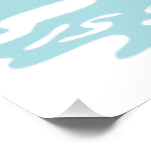 Die globale Erwärmung ist so uncool Poster (Ecke)