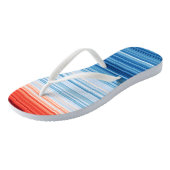 Die globale Erwärmung löst den Klimawandel aus Badesandalen (Schrägansicht)