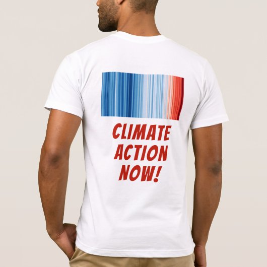 Die globale Erwärmung löst den Klimawandel aus T-Shirt (Rückseite)