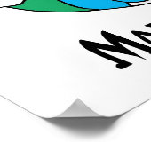 Die globale Erwärmung macht mich traurig Poster (Ecke)