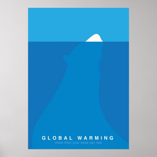 Die globale Erwärmung Rette das Polar Bären-Poster Poster (Vorne)