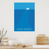 Die globale Erwärmung Rette das Polar Bären-Poster Poster (Küche)