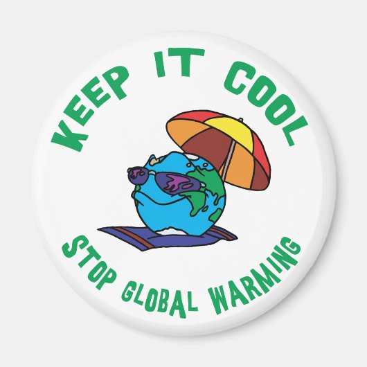 Die globale Erwärmung stoppen Magnet (Vorne)
