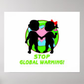 Die globale Erwärmung stoppen Poster (Vorne)