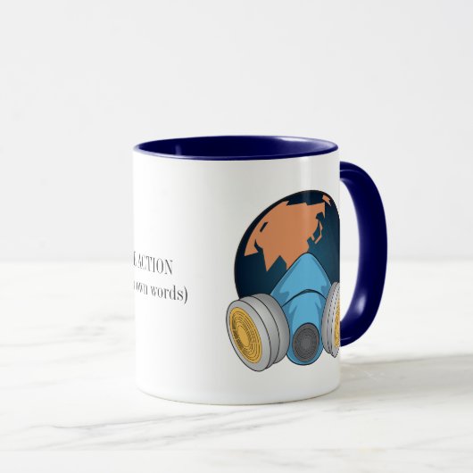 Die globale Erwärmung: Wir müssen handeln Tasse (VorderseiteRechts)